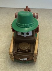 Disney Pixar Cars 2 Materhosen Mater Die-cast Car Green Hat Missing Feather