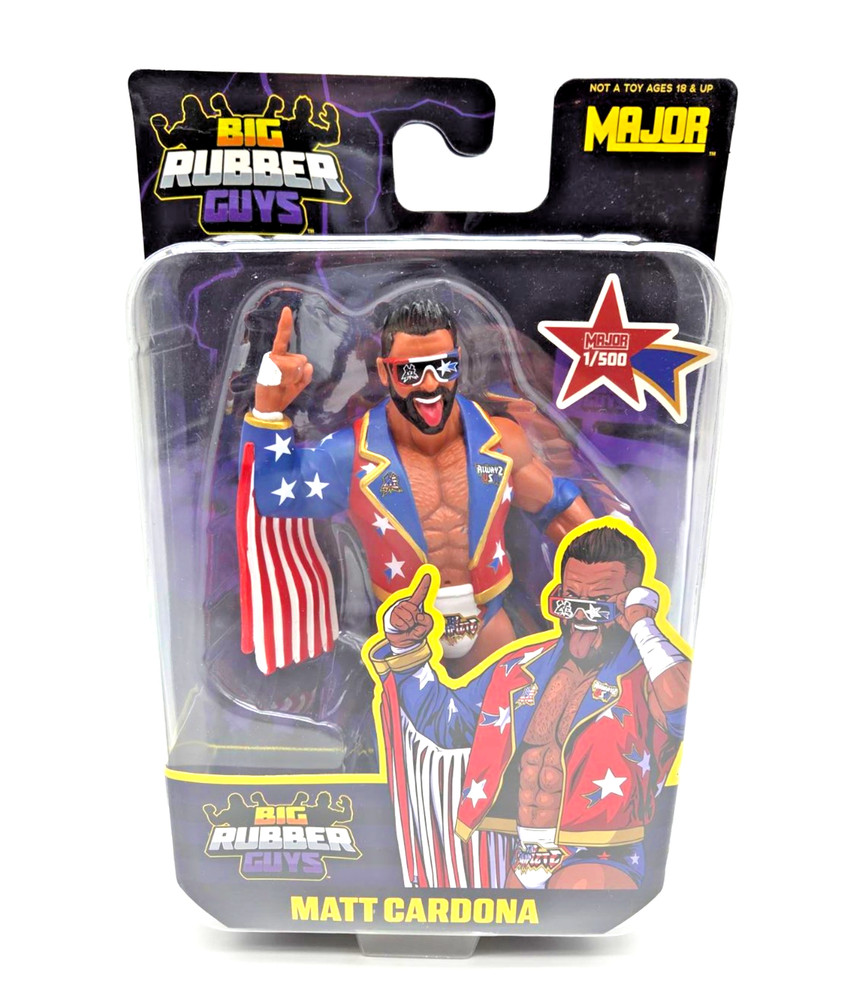 Big Rubber Guys Matt Cardona USA 1/500 WrestleCon Exclusive LJN MOC SOLD OUT