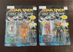 1995 Star Trek Deep Space Nine Rom Playmates Quark Brother & Jake Sisko Lot Of 2