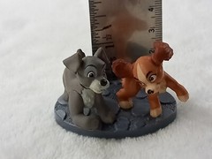 Disney PVC Figure Lady and The Tramp Dog Cake Topper Indonesia 1.5″ Toy Cute