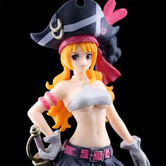 19.5cm Nami Black Clothes Action Figure Film Red Dress Up Figurine Pvc Model
