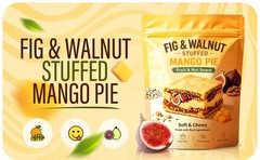 Fig & Walnut Stuffed Mango Pie, 250g Fig and Walnut Bars with Black Sesame ,