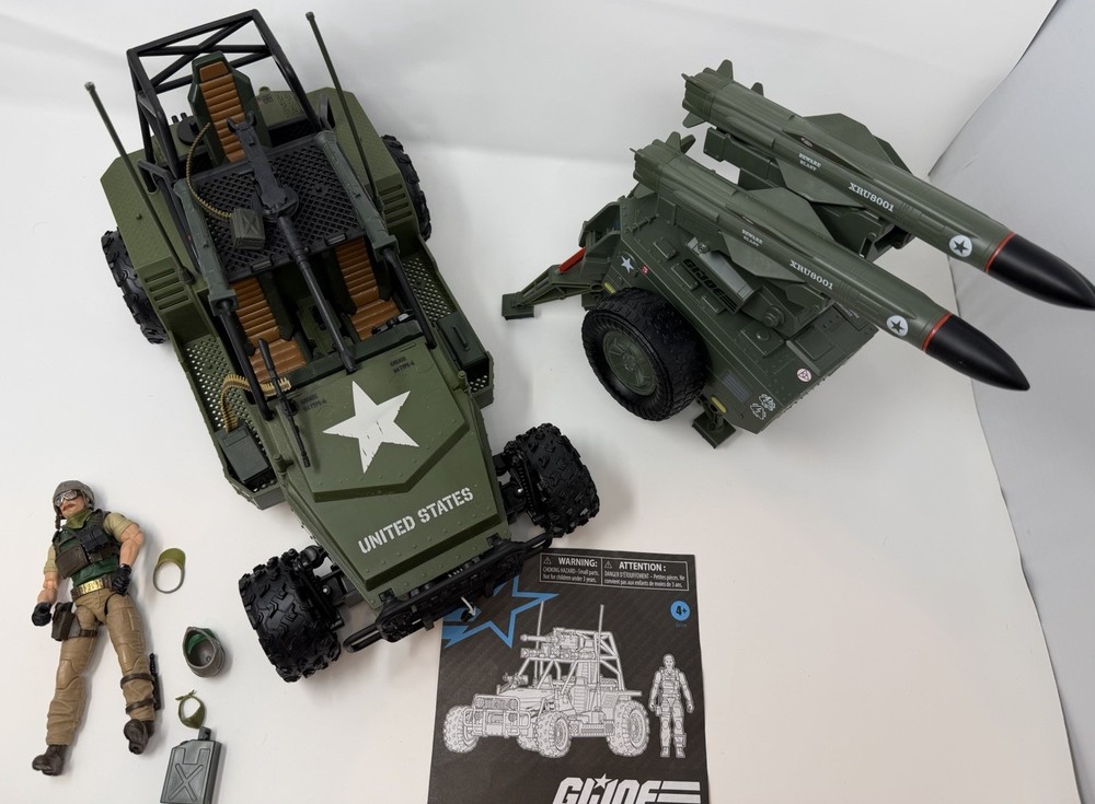 GI Joe Classified A.W.E. Striker and Crankcase & M.M.S. (Mobile Missile System)