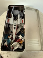 Hasbro Star Wars Micro Force Mini Lot Figures, Vehicles, and Tin – All in photo!