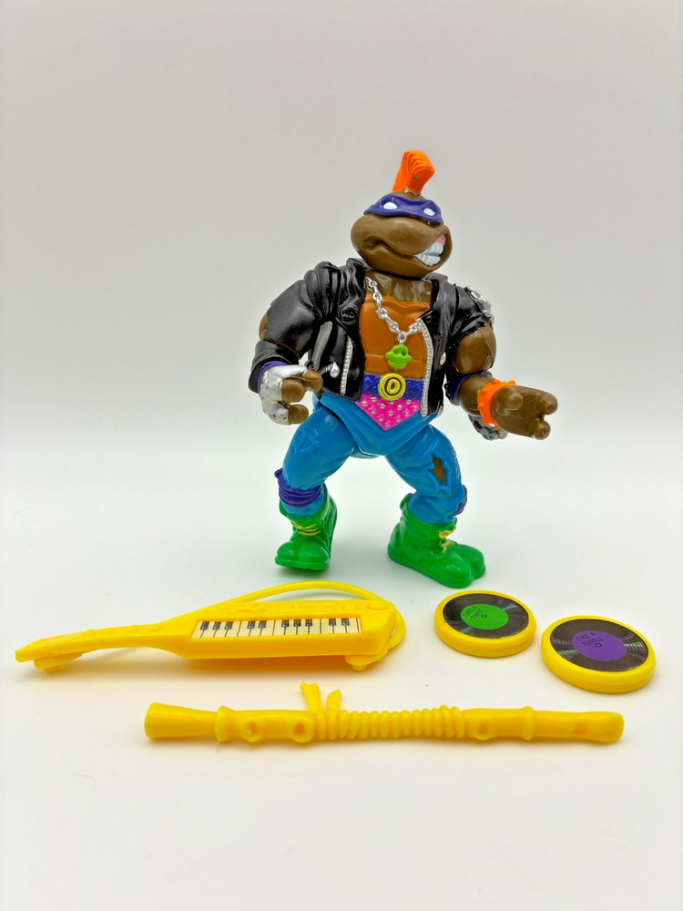 Vintage TMNT Punker Don Donatello Playmates 100% Complete Teenage Mutant Ninja