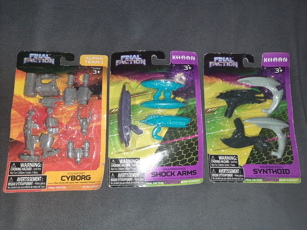 Final Faction Alpha Team 1 Steadfast Cyborg & Weapons Pack Synthoid & Shock Arms