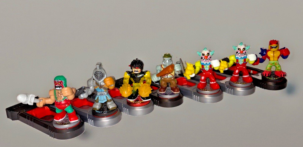 Legends of Akedo 2″ Figures Lot of 7 Plus 8 Controllers