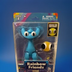 Rainbow Friends Series 2 CYAN Glow in the Dark Toy Action Figure Phat Mojo