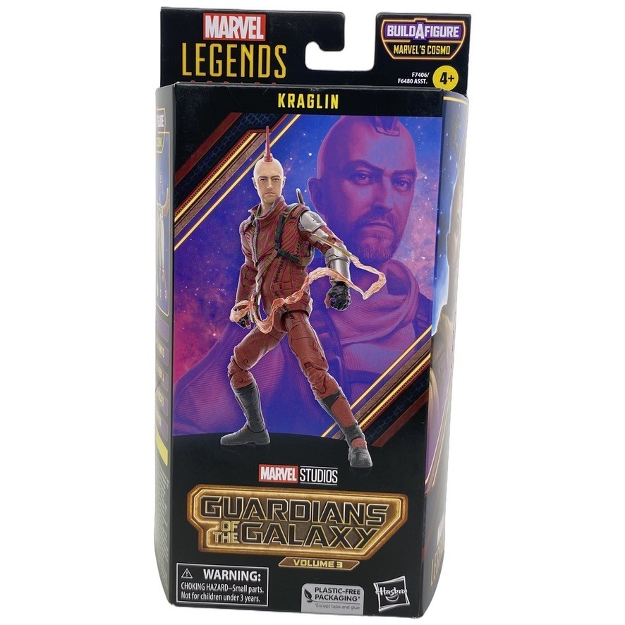Marvel Legends Guardians of the Galaxy Kraglin Figure Cosmo BAF Wave 2023 New