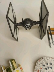 Star Wars Micro Galaxy/Hotwheels Poe,Tie,A-Wing,Falcon,Snow Speeder Lot Of 5
