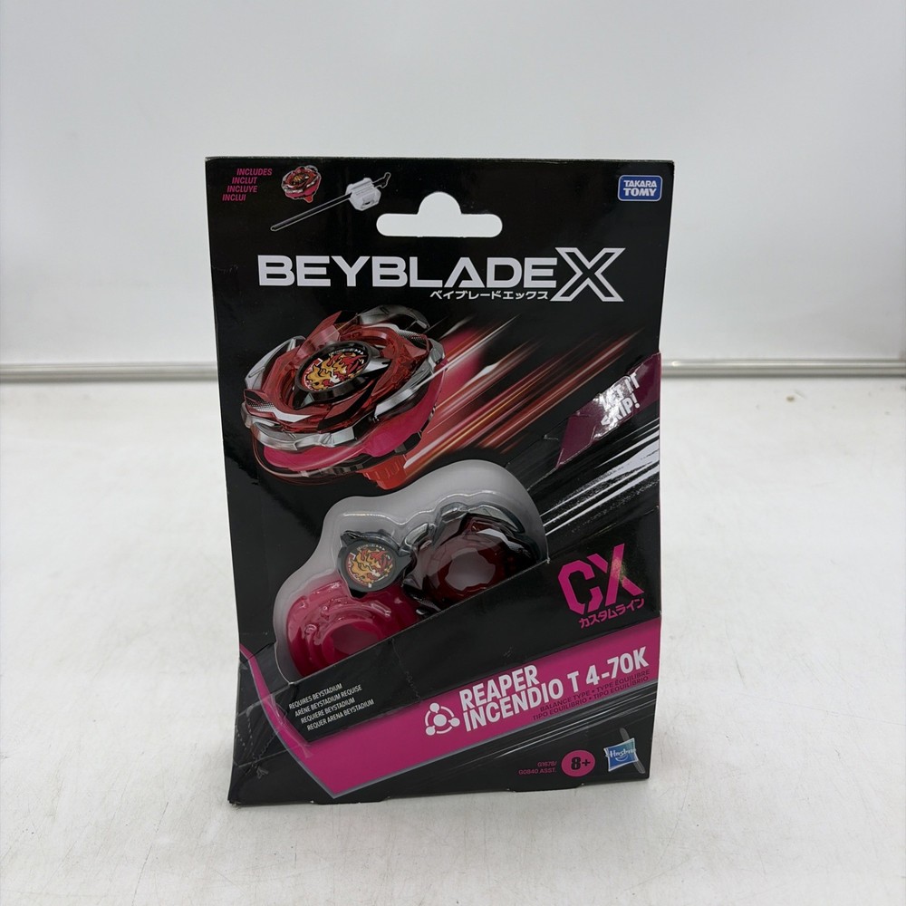 Beyblade X Reaper Incendio T 4-70K CX Starter Pack Top w/ Launcher *NEW* Hasbro