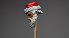 Custom Painted SMOKING SANTA HEAD 1:12 6″ Classified/ Legend Compatible