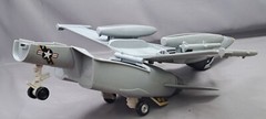 Disney Planes Deluxe Bravo Fighter Jet Transporter F-18 Hornet Mattel INCOMPLETE