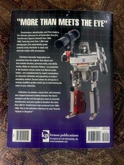 Transformers Indentification and Price Guide Book