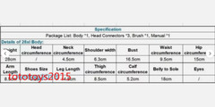 LDDOLL 29L 1/6 Seamless Silicone Body with details Figure Fit Female Head Model