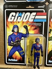 Lot of 4 G.I. Joe Super7 ReAction – Zartan, Firefly, Cobra Commander, Lady Jaye