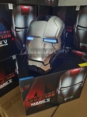 Autoking Iron Man Helmet MK5 1/1 Voice-controlled Mask Transform Cosplay Prop US