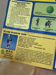1991 TMNT Ninja Turtles Sewer Sports Slam Dunkin’ Don Playmates NEW MOC Sealed!