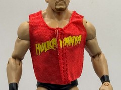 WWE Hulkamania Shirt Accessory Mattel Figure Clothes 1/12 F5