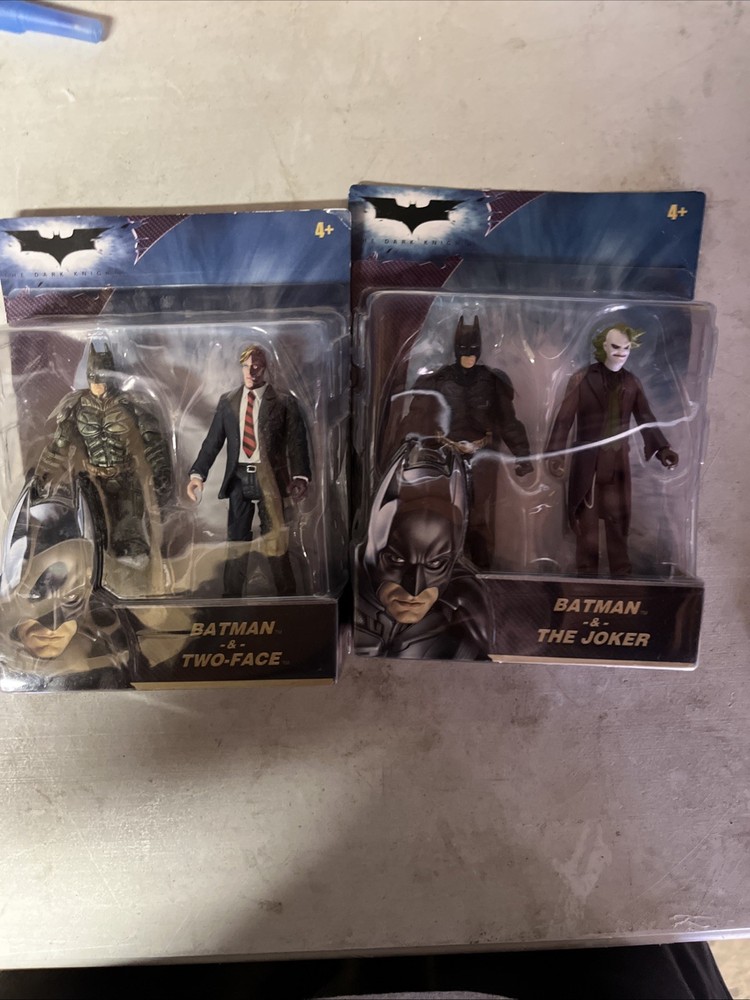 Mattel Batman the Dark Knight Batman And Two Face And Batman And Joker