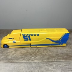 Disney Pixar Cars Cruz Ramirez #51 Dinoco Transporter Hauler Semi Truck Play Set