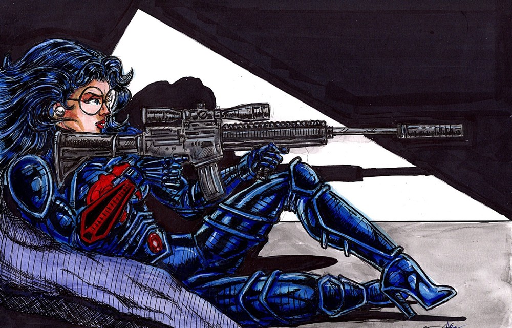 Sexy Baroness _gi joe-2_11X17-pin-up-__ Cobra_ GI JOE