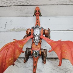 Mega Bloks Dragons Metal Ages Odaku Armory Slann Dragon 12″ Long Figure Read