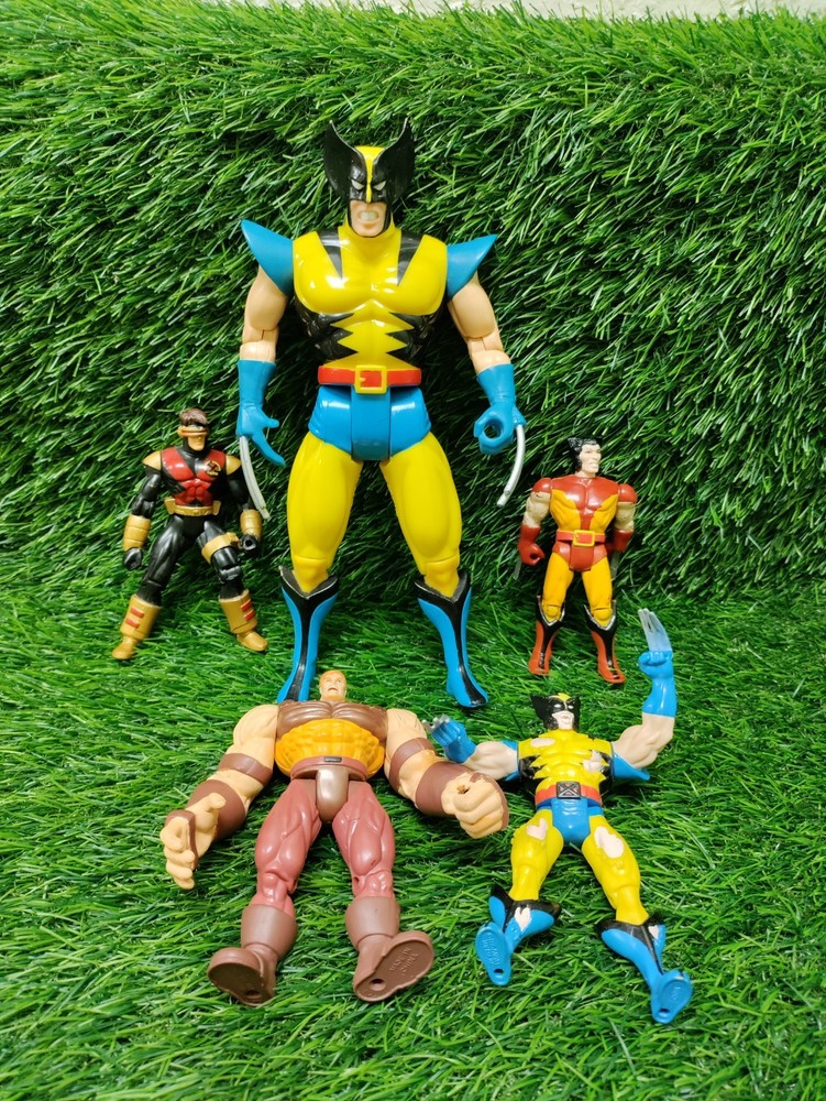 Toy Biz Deluxe Wolverine Action Figure 1993 Marvel X-Men Cyclops Juggernaut