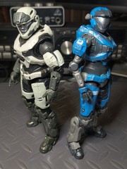 Halo The Spartan Collection 7″ Figure Lot Spartan Kat & Cavallino Loose Jazwares