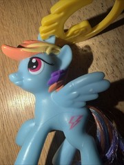My Little Pony G4 Apple Bloom 2 1/2” Brushable Toy Figure MLP & Mcd Rainbow Dash