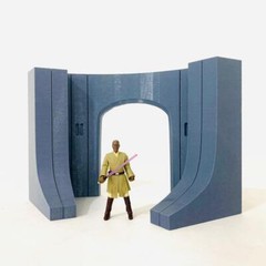 Custom Jedi Classroom Learning Chamber Diorama for 3.75 inch (1:18) Figures