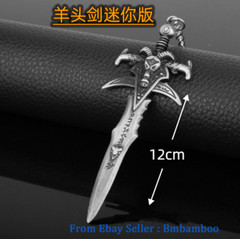 5.9 /7.9in Lich King Shadow Sorrow Axe Figure Accessories Toys Sword Model Metal