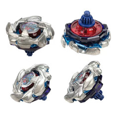 Beyblade BX-34 Cobalt Dragoon Blue Silver Spinning Top Gyro Toy w/Left Launcher
