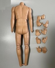 1/6 Sport Muscular Male TAN Tattoo Body Curry for 12″ Hot Toys Enterbay ❶USA❶