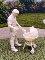 1:24 1950 Dollhouse Barbecue Bob Inspired by Marx