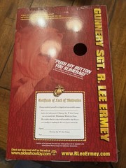 New 2001 Sideshow Toys 12-inch Gunnery Sgt. R. Lee Ermey “Motivational Figure”