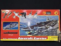 Vintage Kidz Fun U.S. UNIVERSAL AIRCRAFT CARRIER With Realistic Fighter