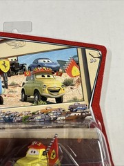Disney Pixar World of Cars Ferrari Race Fans Guido & Luigi movie moments Mattel