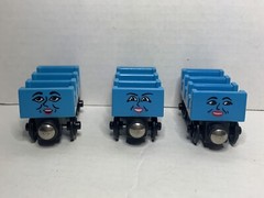 Thomas the Train & Friends Wooden Railway Ada, Jane, Mabel 1997 RARE HTF