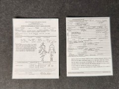 1/6 SCALE Dollhouse Mini JAWS Amity Island Signs, Pamphlets, Police Report, Pics
