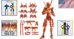 Pre-Assembled 5.54” Stick Tian 13 Action Figure – 12 Accessories for Custom Fun
