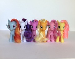 My Little Pony Mane 6 Lot Friendship Is Magic Gen 4 Brushable Pony Lot