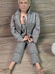 Vtg 1964 Hasbro G.I. Joe Astronaut TALKING Flocked Hair Scar Dog Tag WORKS READ