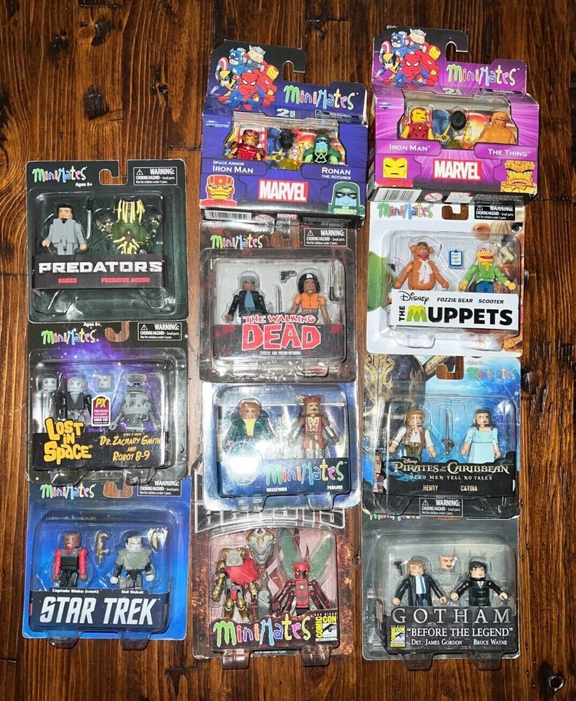 MiniMates 2pk Monsters Lost in Space Star Trek Marvel Muppets Gotham + U Pick