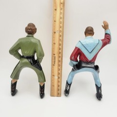 Vintage 1950s Hartland Plastics Roy Rogers Dale Evans Chief Thunderbird Figures