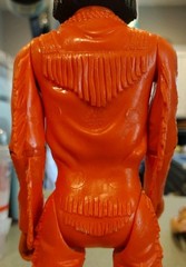 1975 Marx Johnny West JWA Orange Geronimo Figure in Good Condition