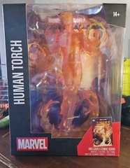 Marvel F4 Human Torch #10 1:6 Scale Posed Fig. W/Scene & Comic by Mcfarlane Toys