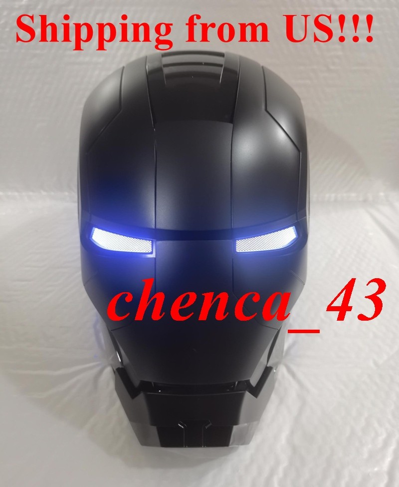 New in US!!! Black Iron Man 1:1 MK5 Helmet Jarvis Deformable Voice Control Mask