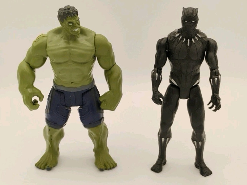 2017 Hasbro Marvel’s Avengers 6″ The Hulk & Black Panther Action Figures