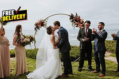 Artificial Wedding Arch Floral Swag 30 Inch Roses Peony Sunflower Greenery